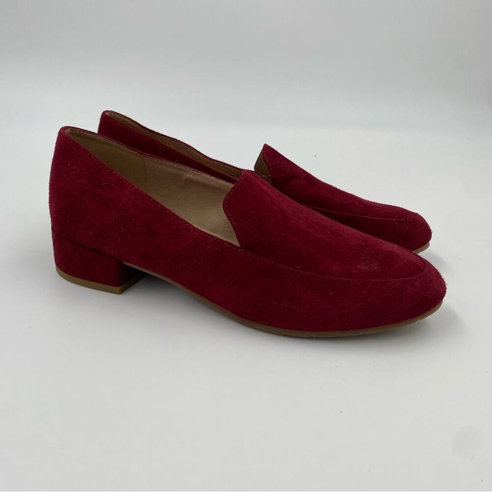 Eileen Fisher Elan Suede Loafers in Deep Claret Size 7‎ - Picture 3 of 7